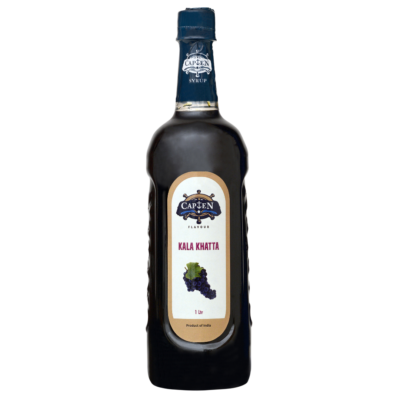 CAPTEN Kala Khatta Syrup 1L | Mixer for Mocktails, Cocktails, Drinks, Juices, Beverages | Non Alcoholic Mix Bottle