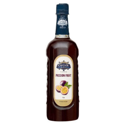 CAPTEN Passion Fruit Syrup 1L | Sweet and Fruity Fragrance for Mocktails, Cocktails, Lemonades, Iced Teas & More | 35+ Flavours